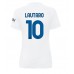 Günstige Inter Milan Lautaro Martinez #10 Auswärts Fussballtrikot Damen 2023-24 Kurzarm